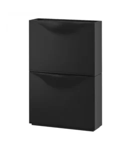 جاکفشی دو طبقه مشکی ایکیا مدل TRONES