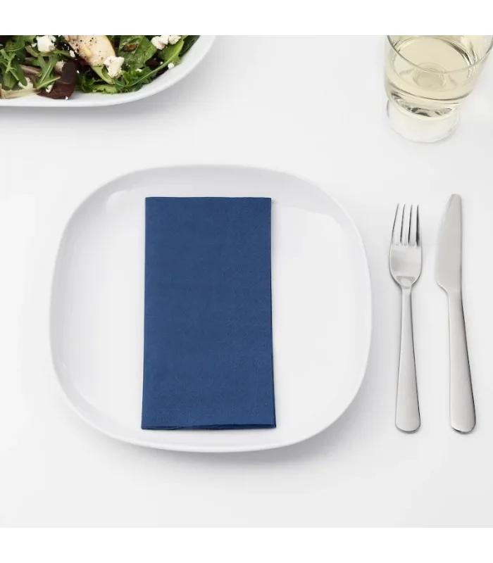 دستمال سفره ایکیا مدل FANTASTISK آبی تیره – 50 عددی