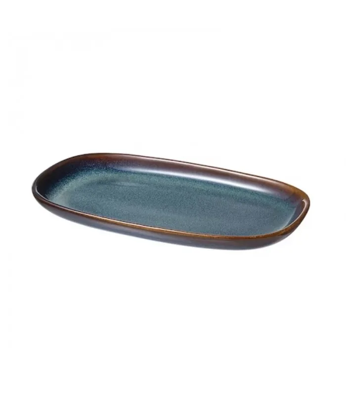 دیس سرامیکی ایکیا مدل GLADELIG سایز 20×13 رنگ آبی