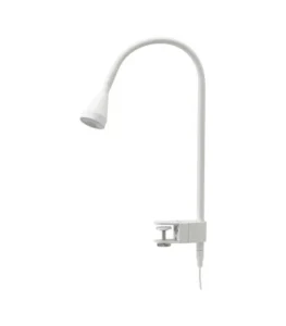 چراغ گیره دار LED ایکیا مدل NAVLINGE با رنگ سفید و طراحی مدرن
